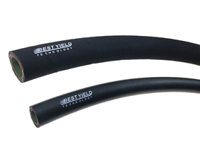 Use and connection of steel wire braided rubber hose