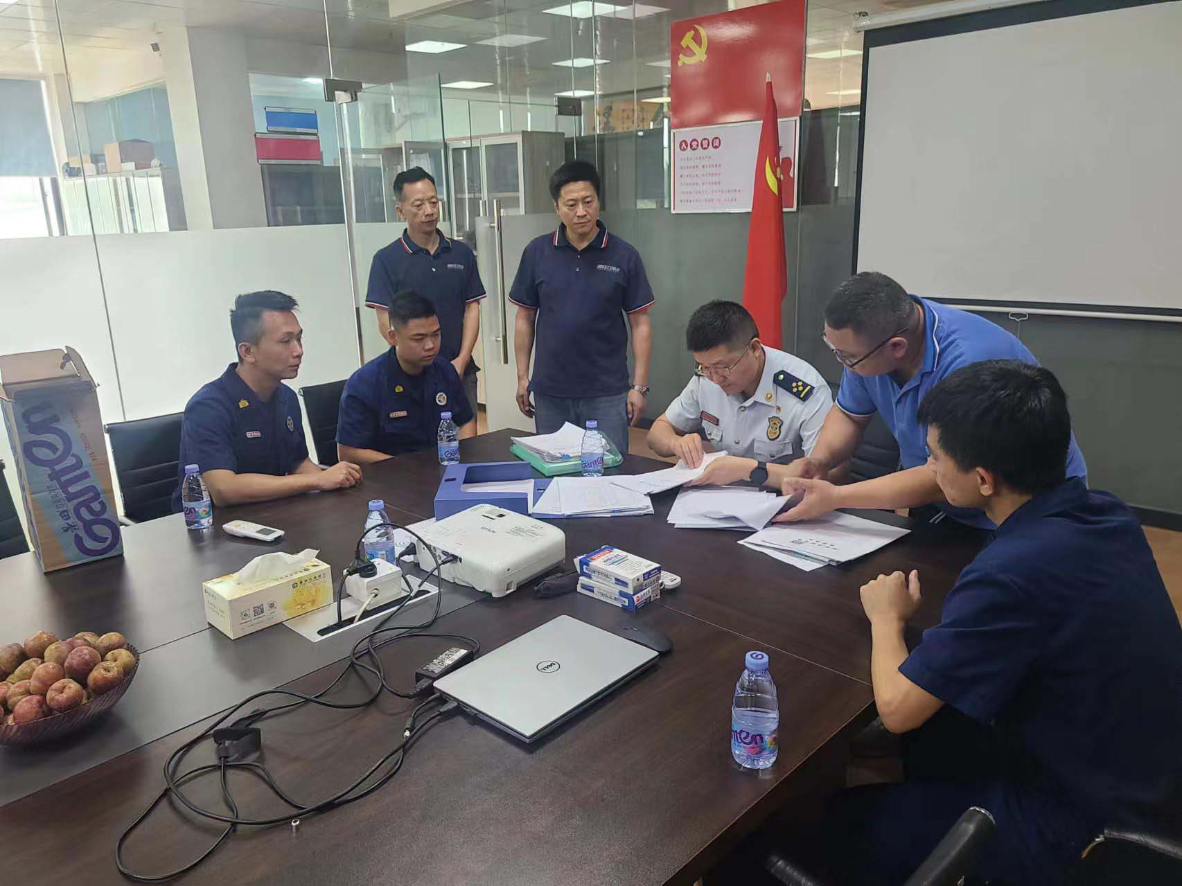 Huiyang Fire Brigade came to our company for fire inspection