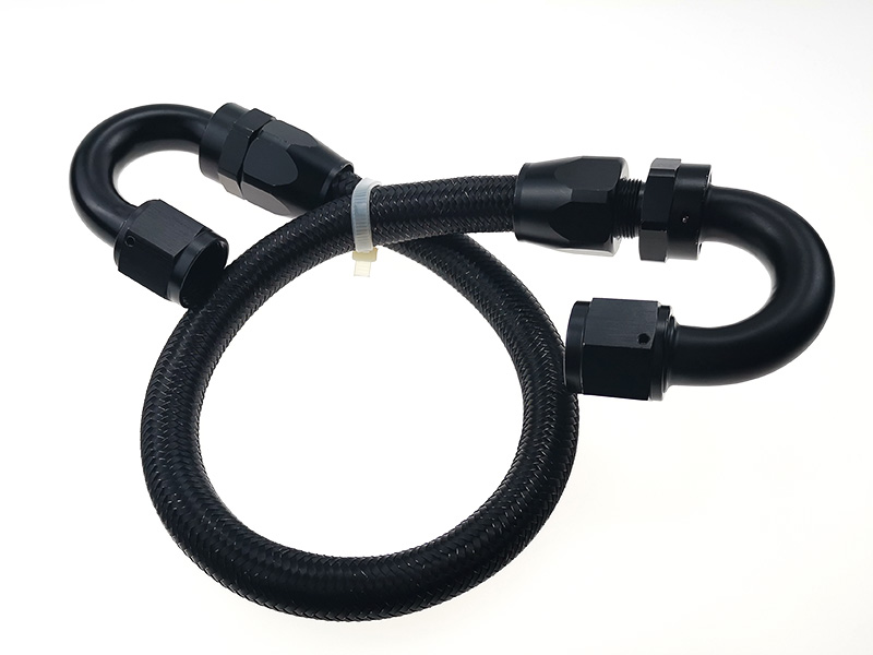 Quick connect black stainless steel wire tube