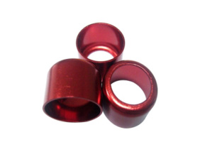 Red aluminum sleeve